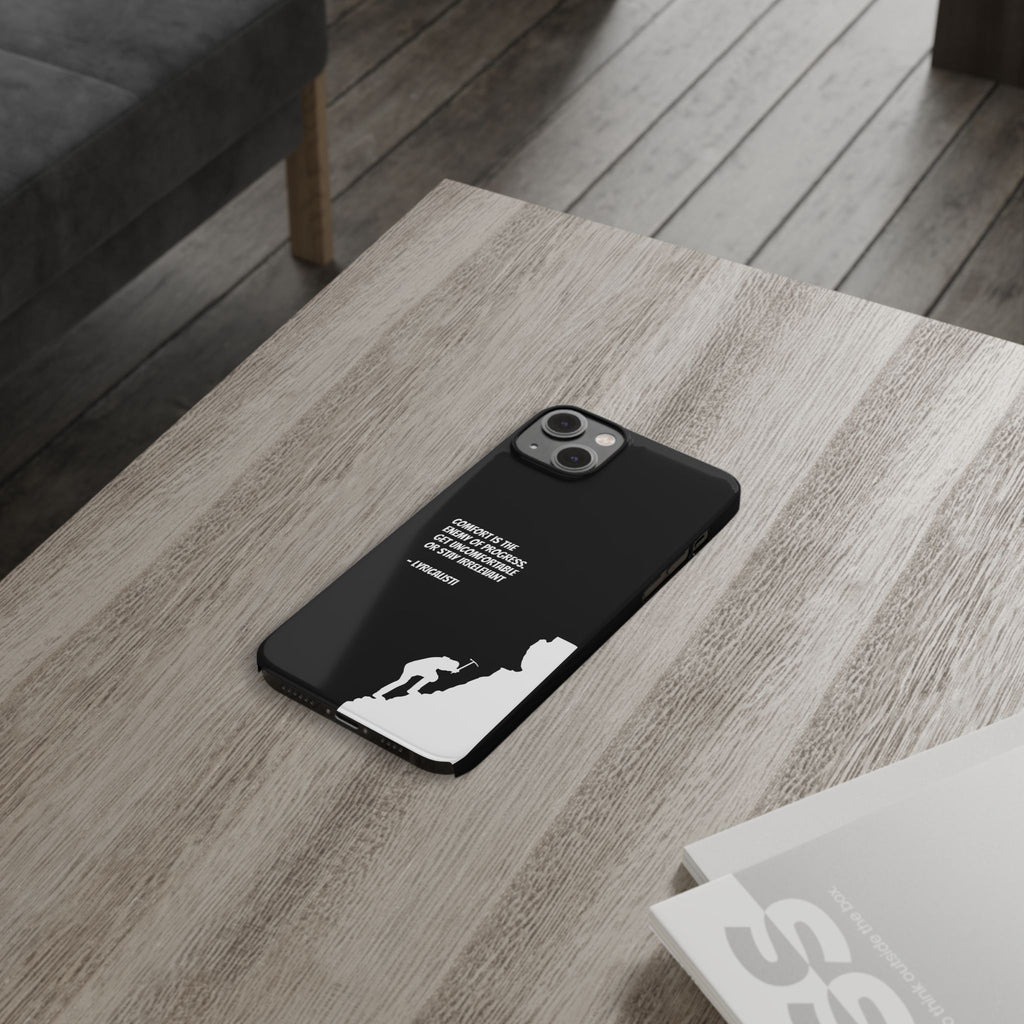 Motivational Slim Phone Case - Dark Quote Design