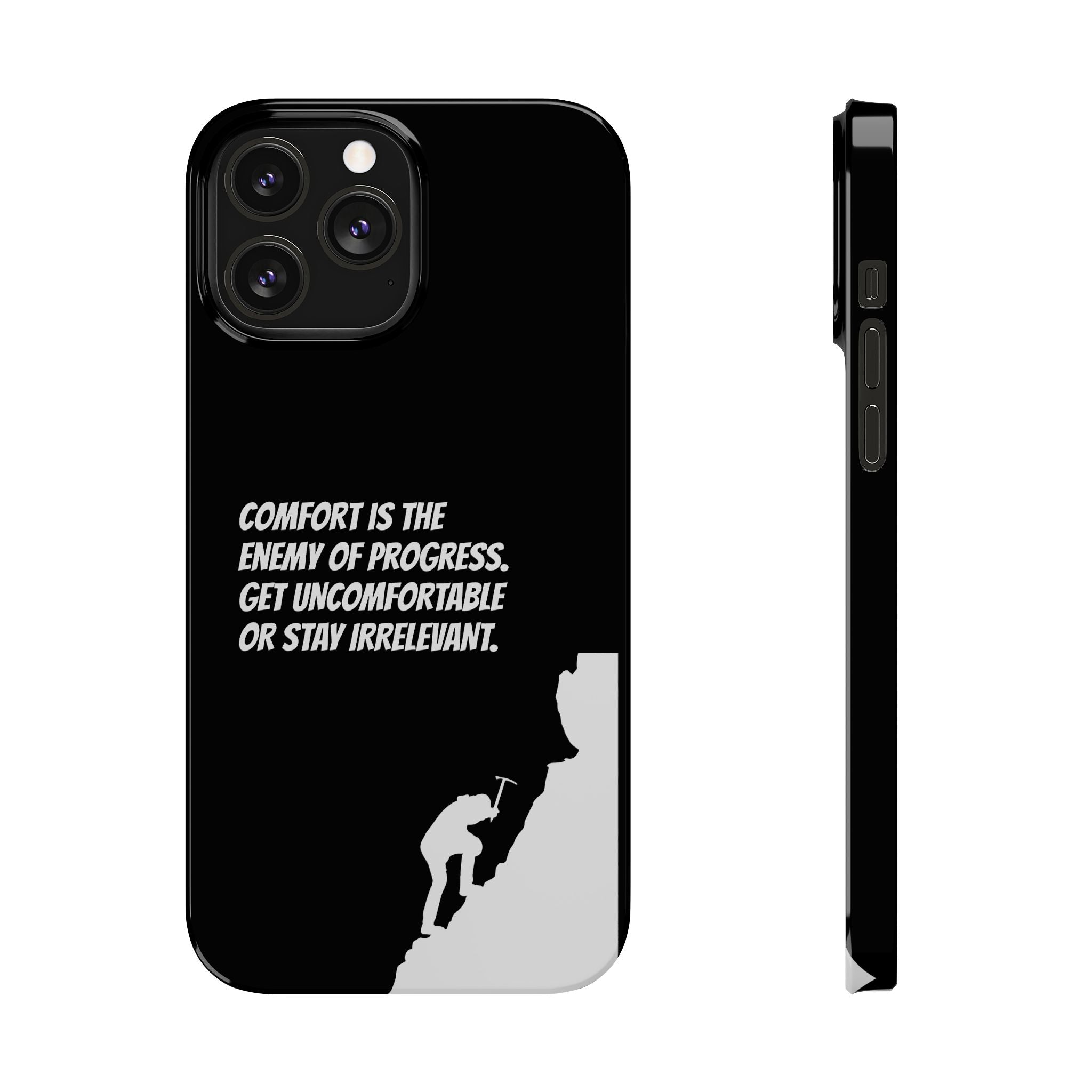 Motivational Slim Phone Case - Dark Quote Design
