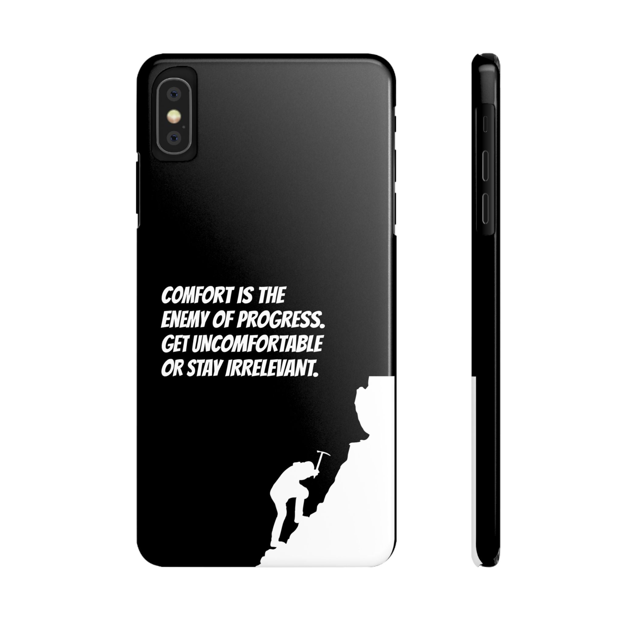 Motivational Slim Phone Case - Dark Quote Design