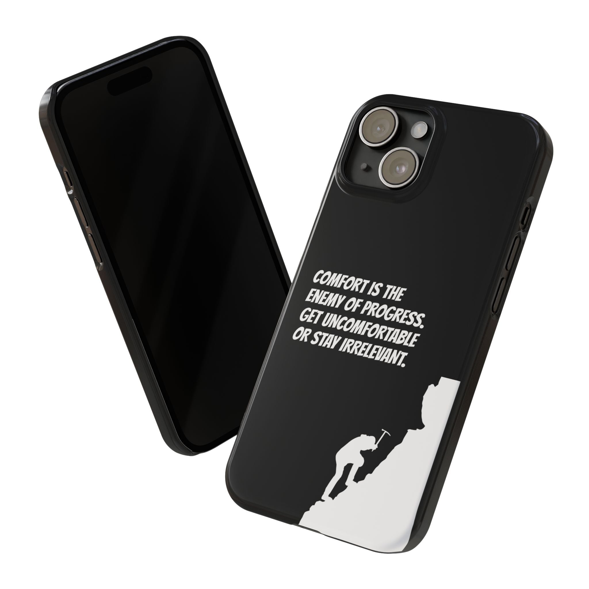 Motivational Slim Phone Case - Dark Quote Design