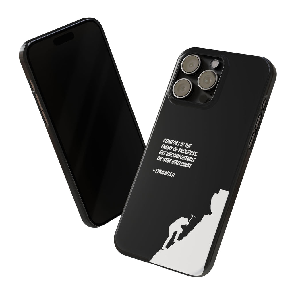Motivational Slim Phone Case - Dark Quote Design