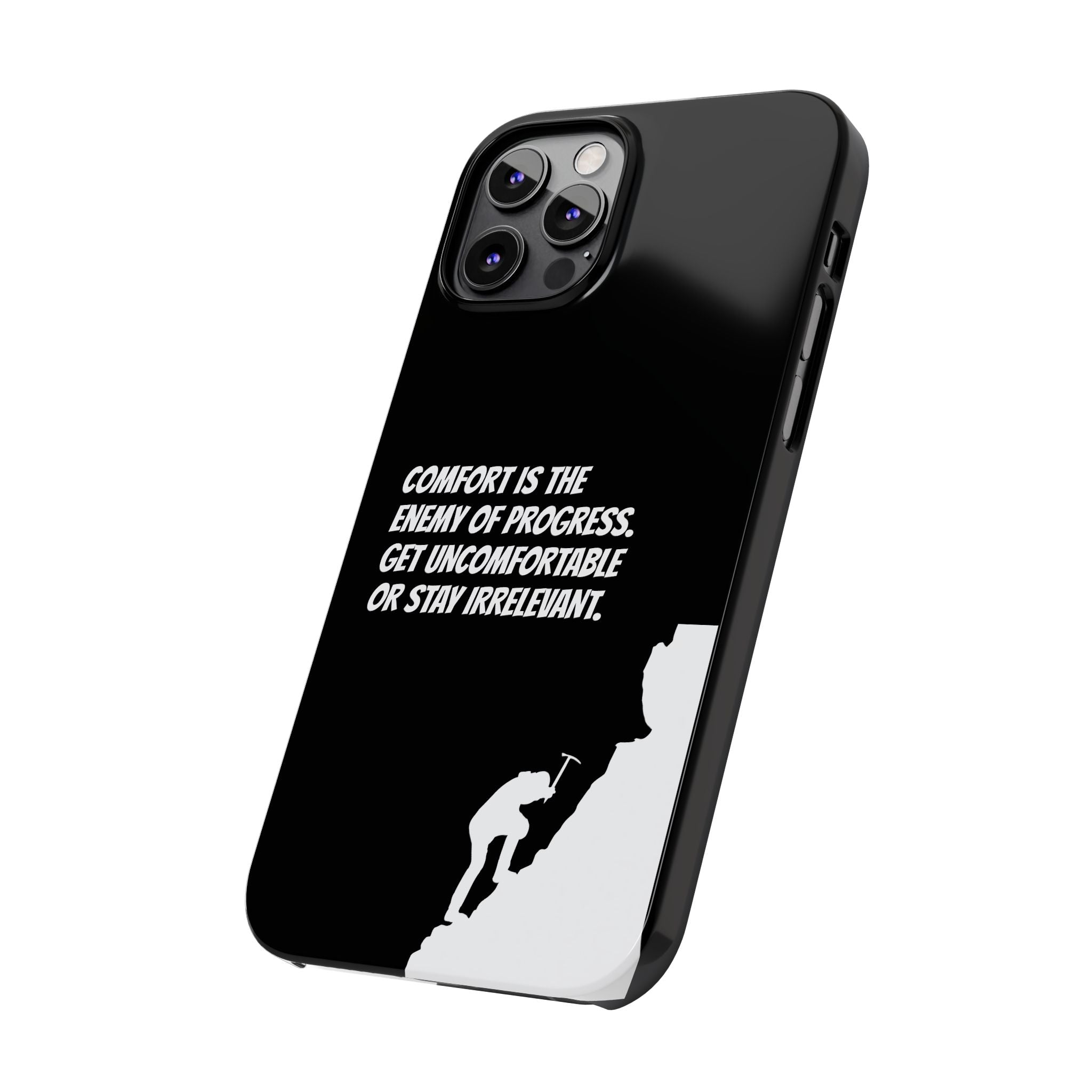Motivational Slim Phone Case - Dark Quote Design
