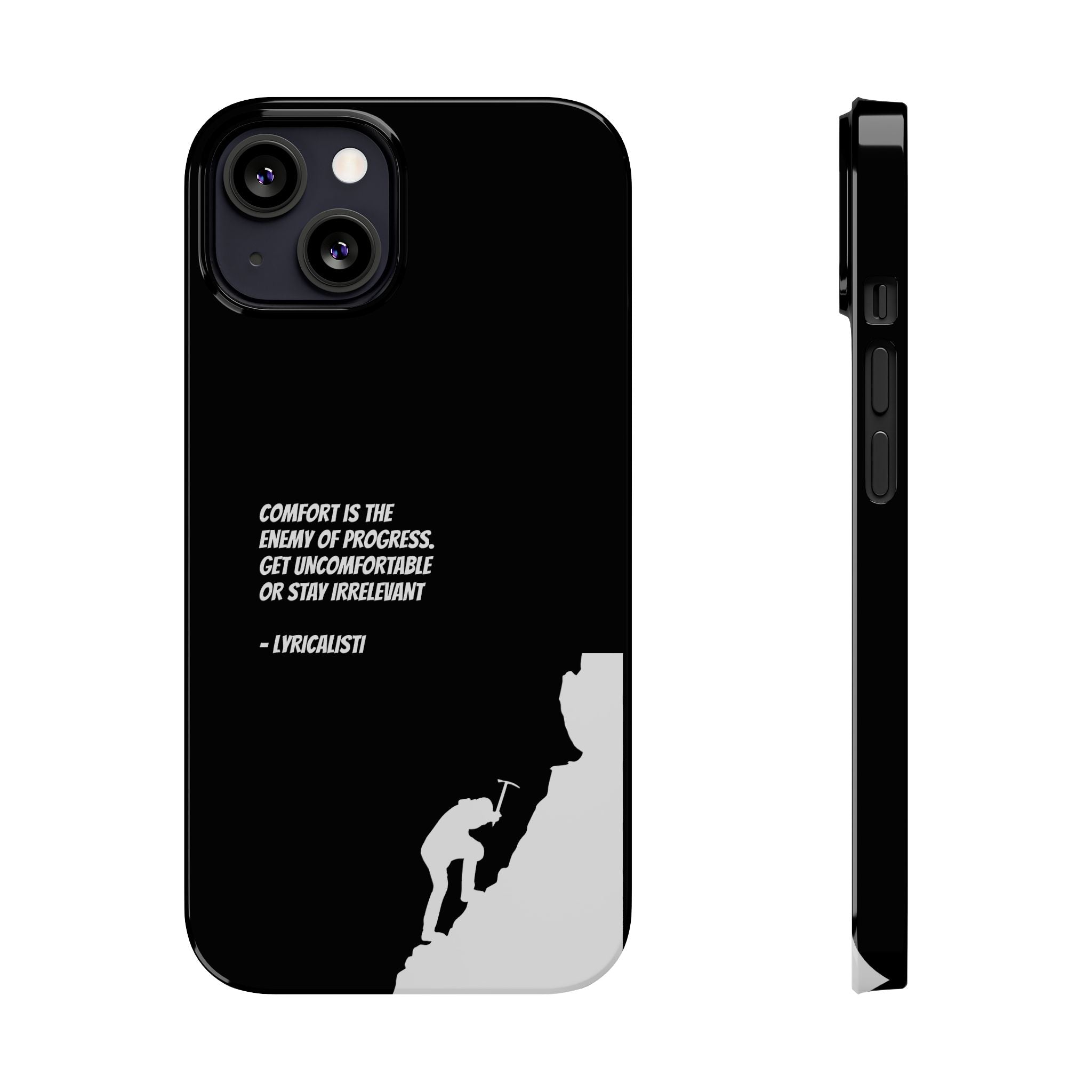 Motivational Slim Phone Case - Dark Quote Design