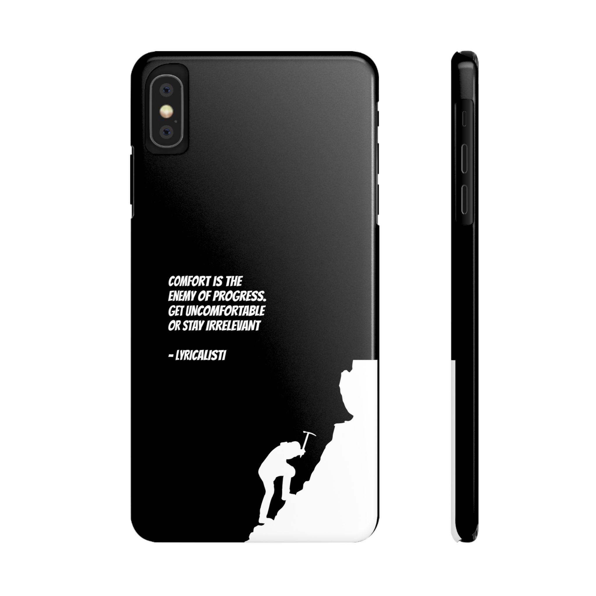 Motivational Slim Phone Case - Dark Quote Design