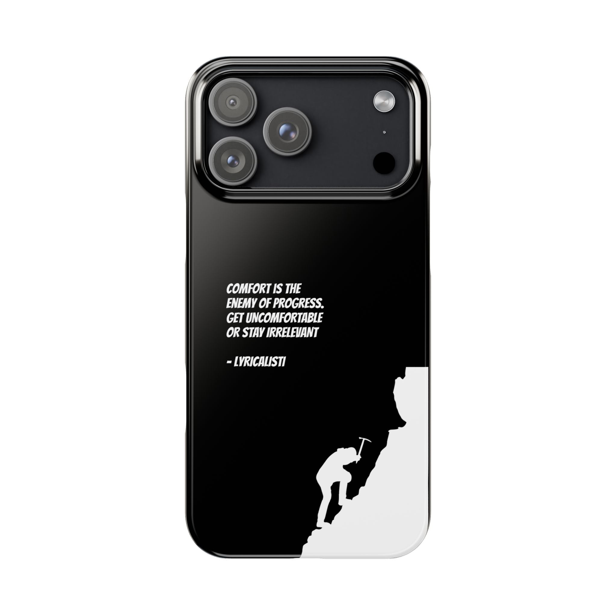 Motivational Slim Phone Case - Dark Quote Design