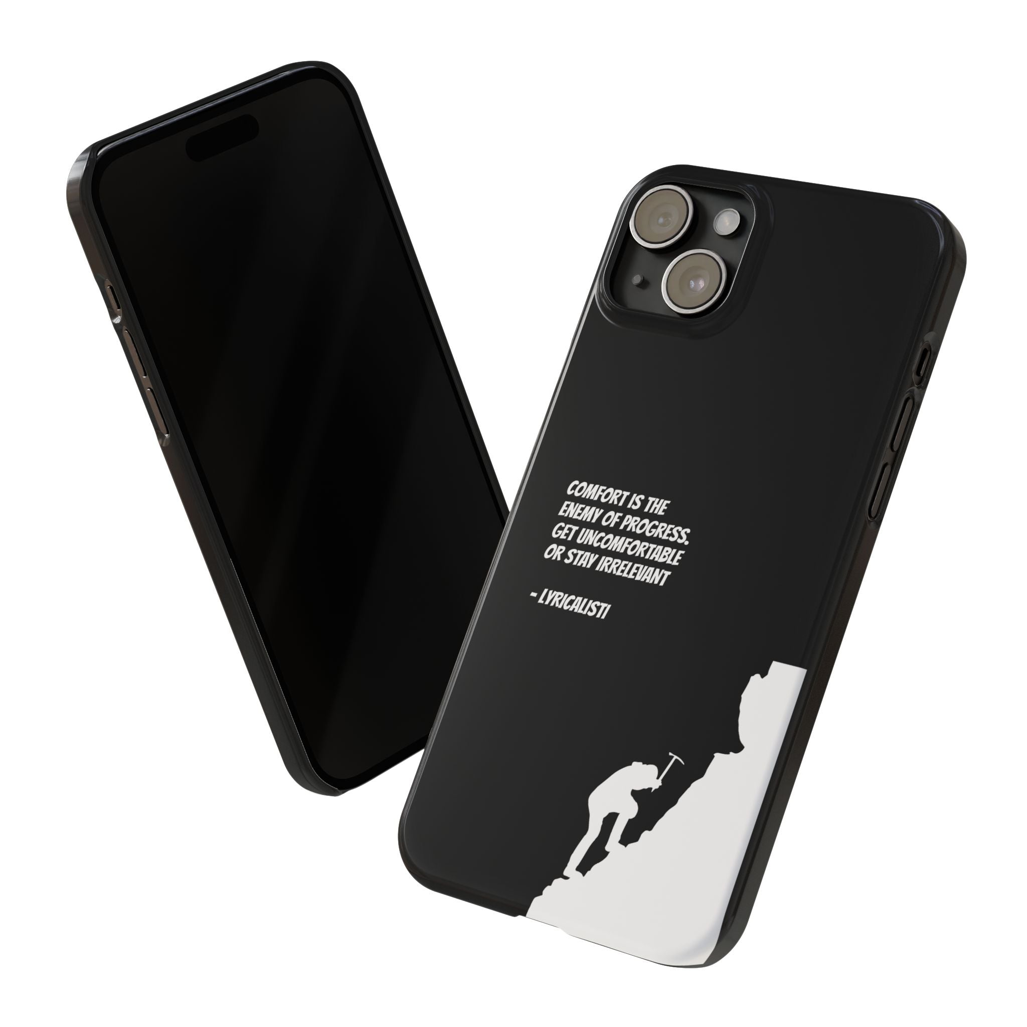 Motivational Slim Phone Case - Dark Quote Design