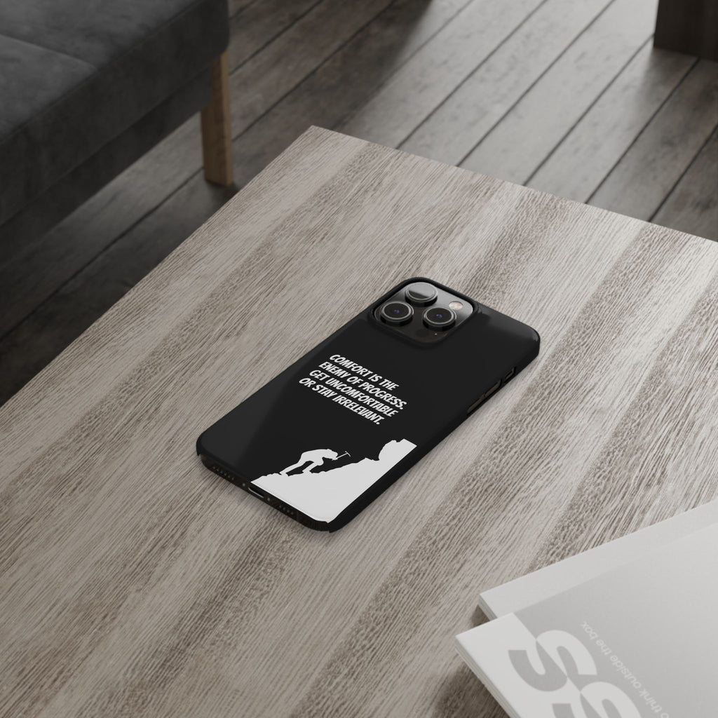Motivational Slim Phone Case - Dark Quote Design