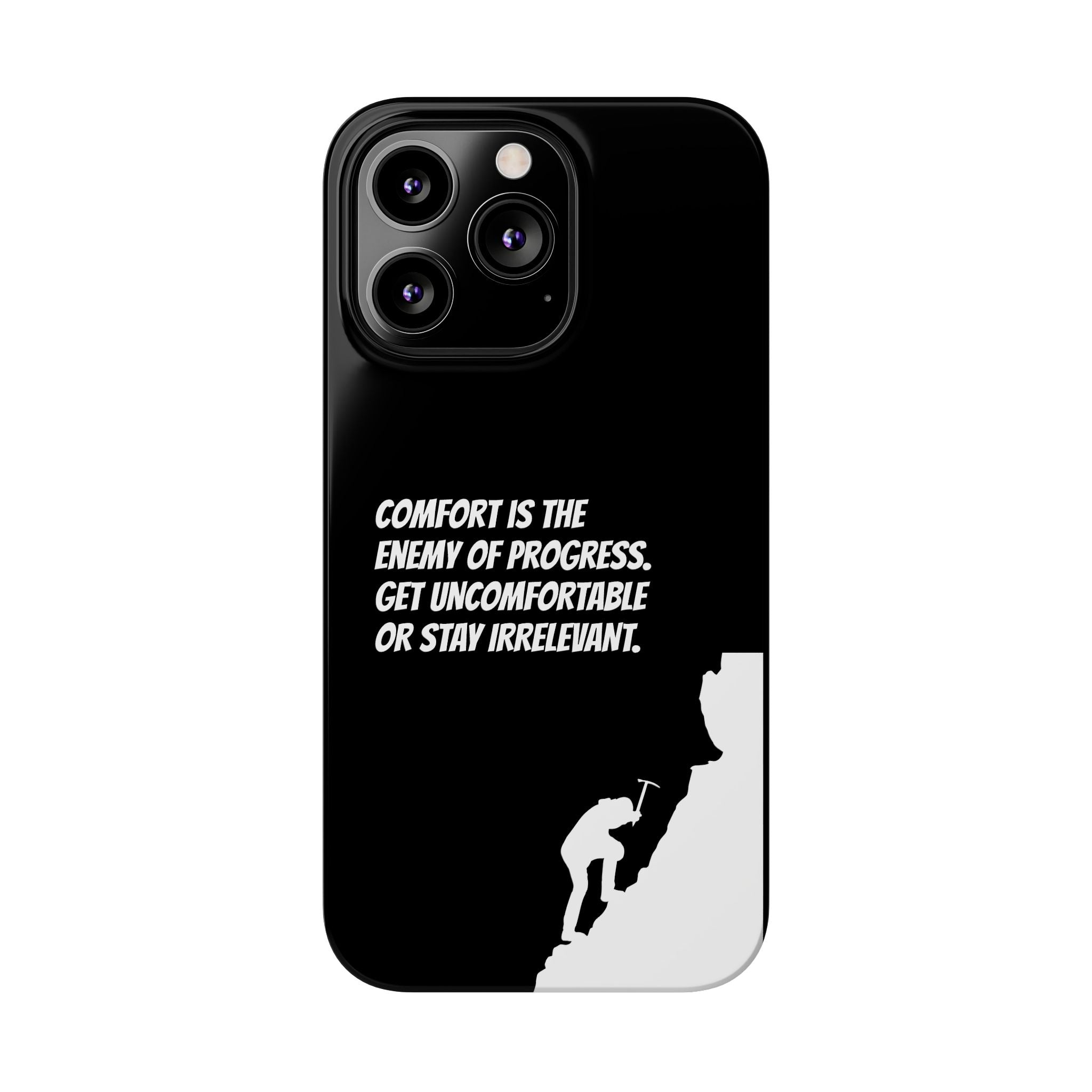 Motivational Slim Phone Case - Dark Quote Design