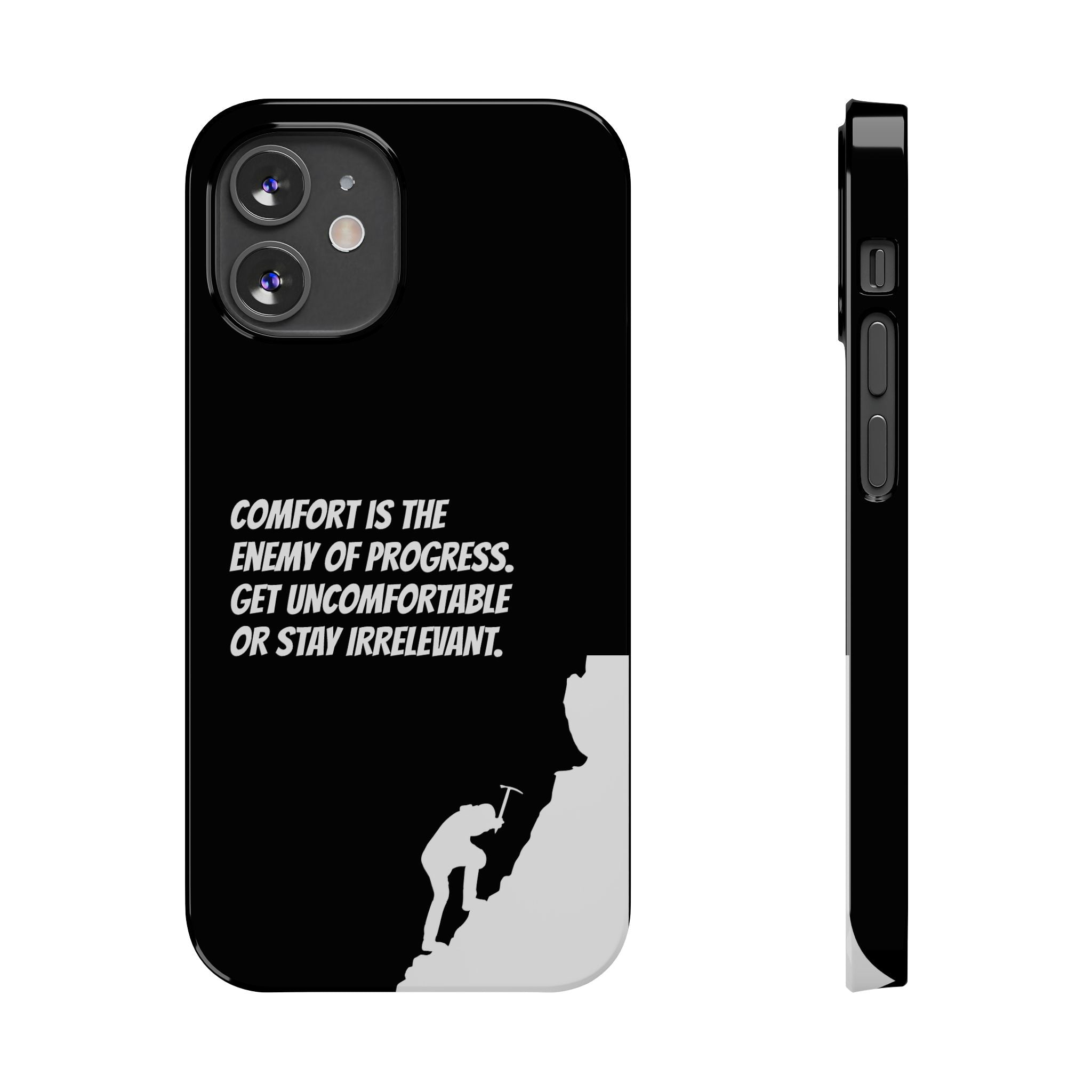 Motivational Slim Phone Case - Dark Quote Design