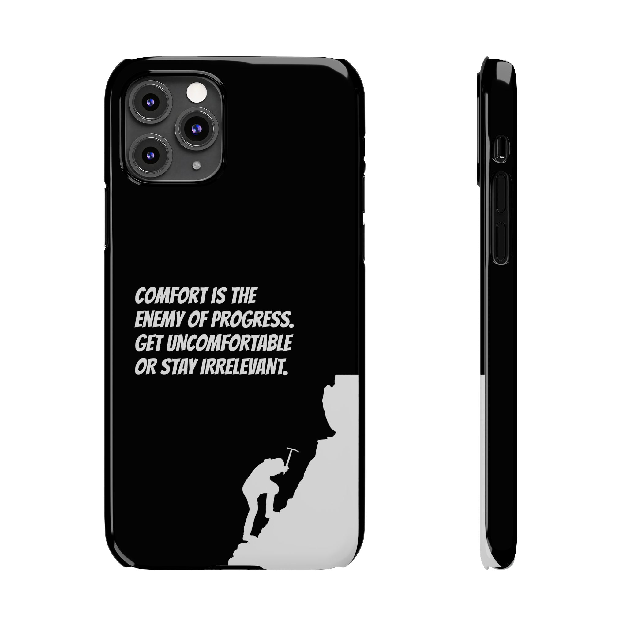 Motivational Slim Phone Case - Dark Quote Design