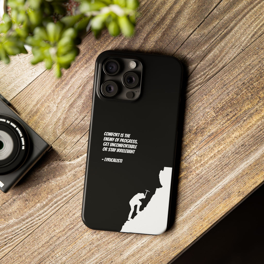 Motivational Slim Phone Case - Dark Quote Design
