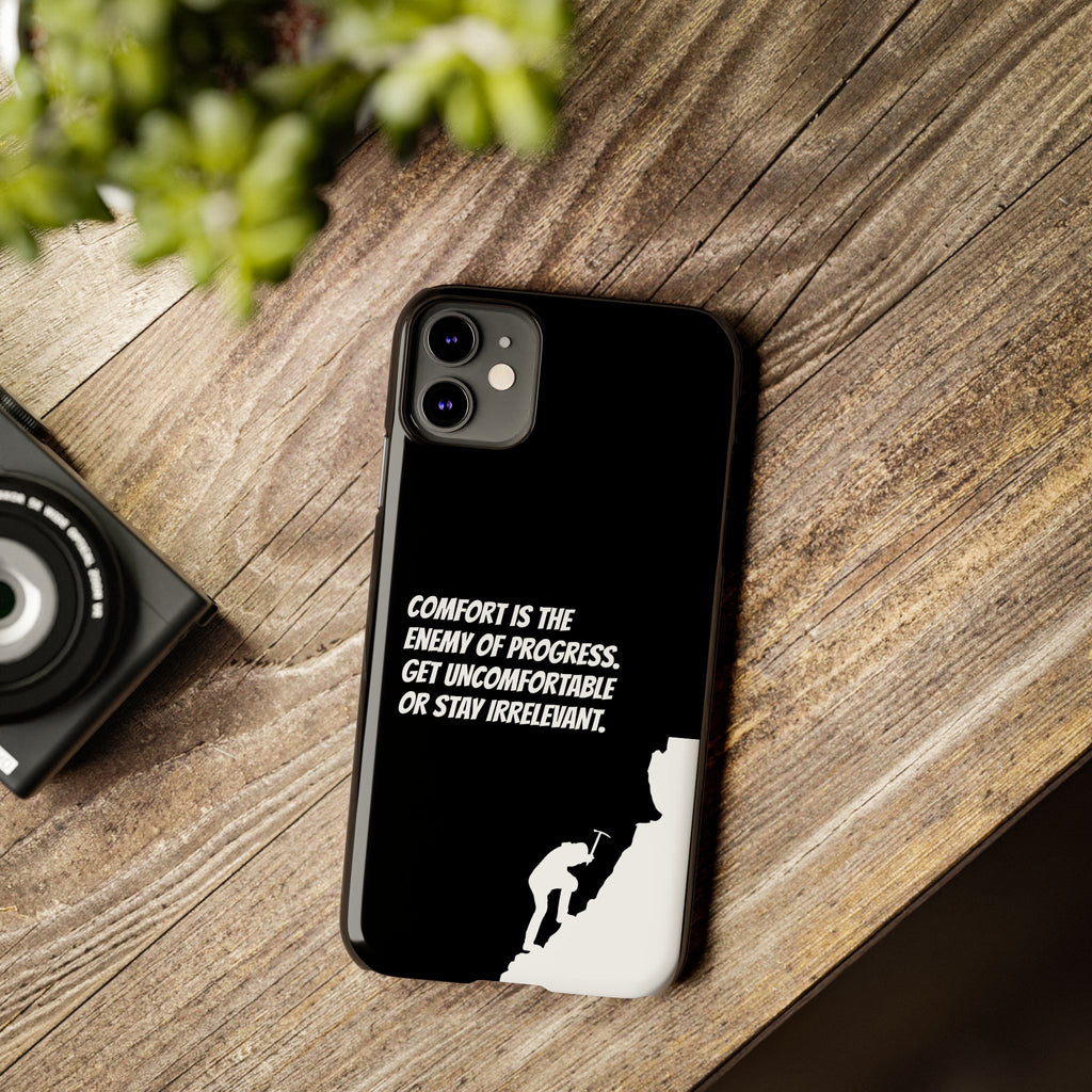 Motivational Slim Phone Case - Dark Quote Design