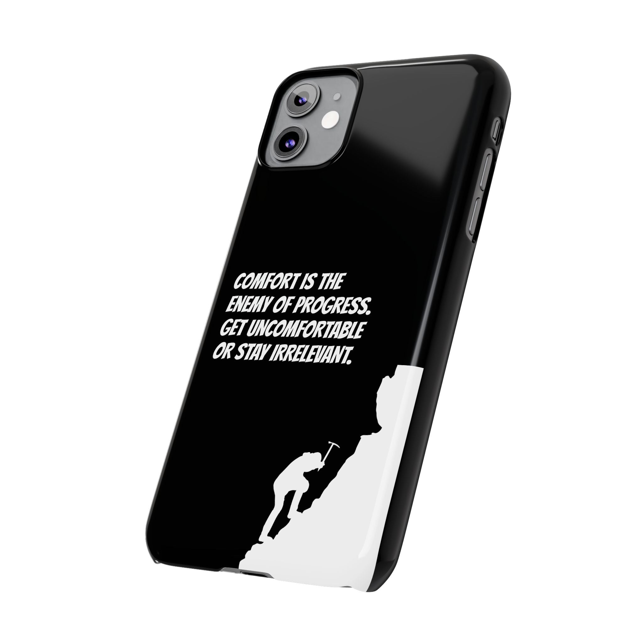 Motivational Slim Phone Case - Dark Quote Design