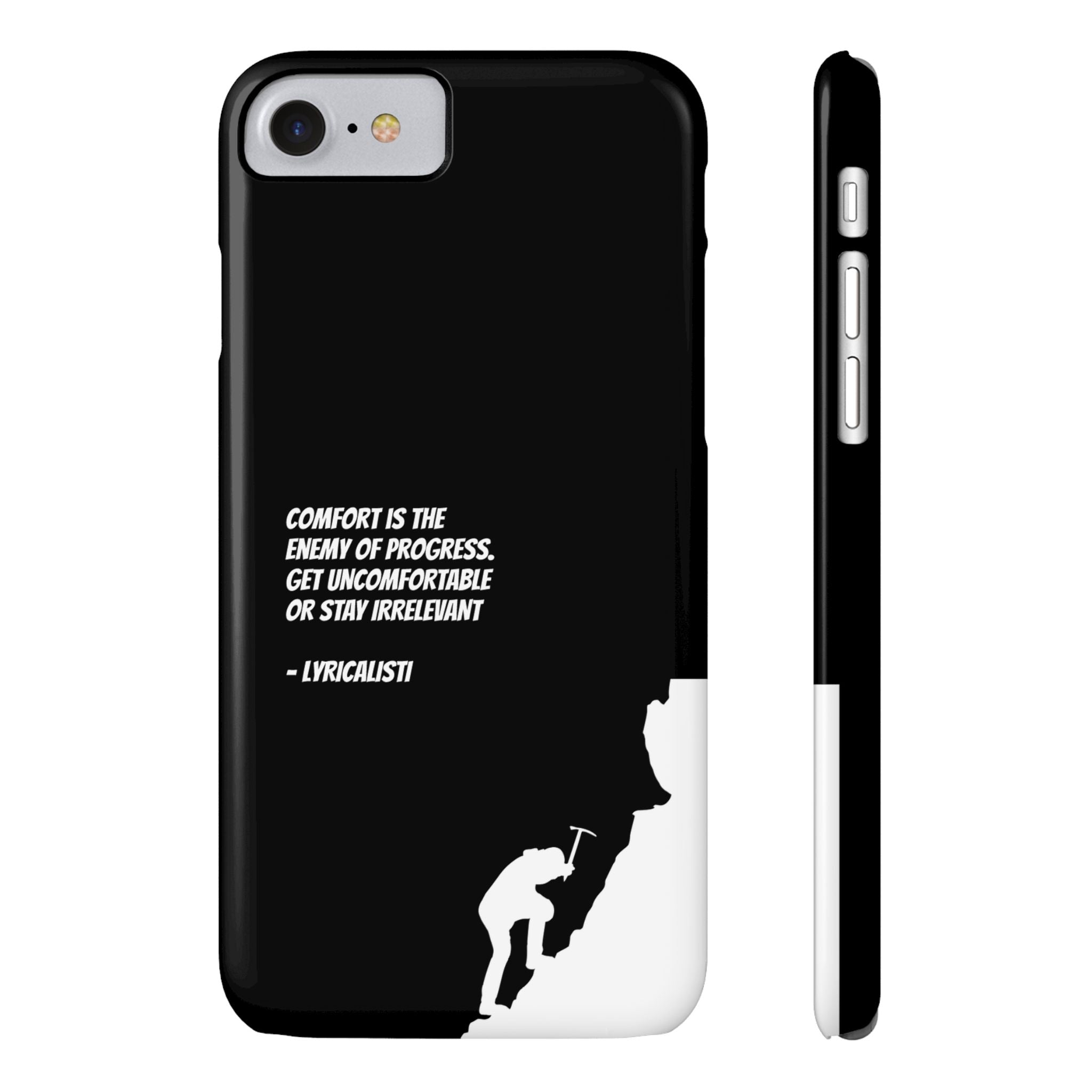 Motivational Slim Phone Case - Dark Quote Design