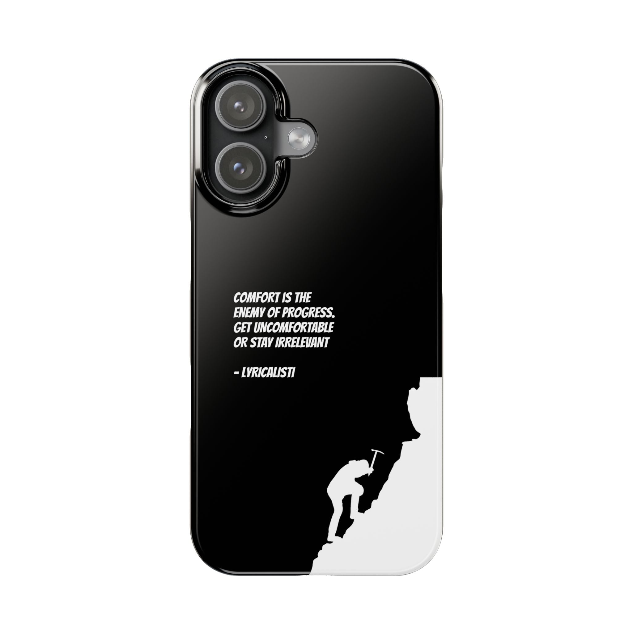 Motivational Slim Phone Case - Dark Quote Design