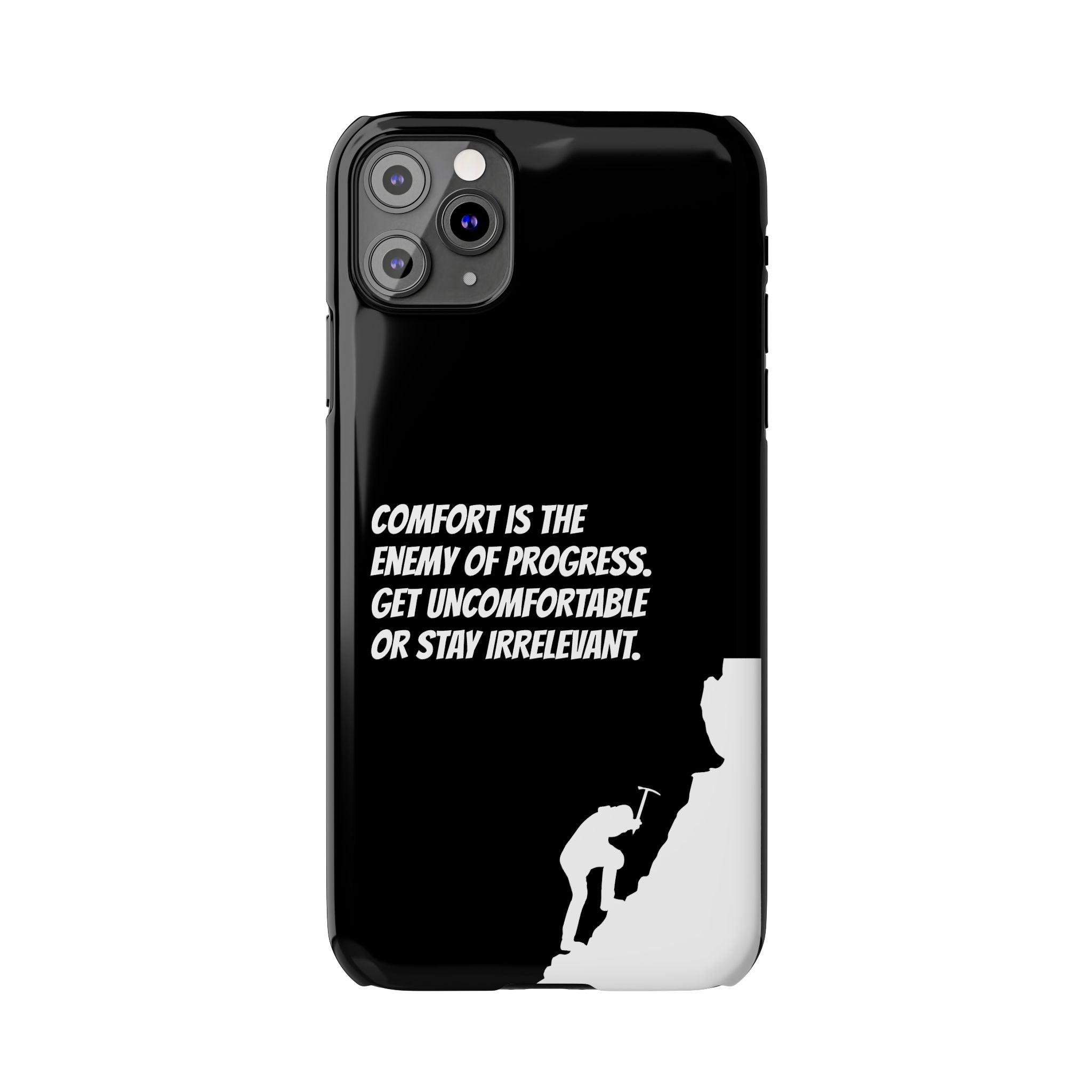 Motivational Slim Phone Case - Dark Quote Design